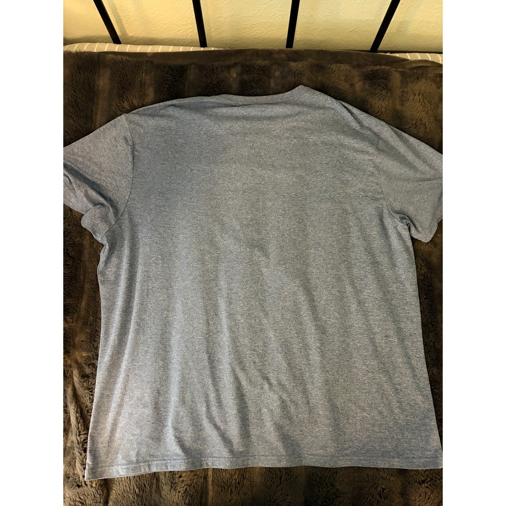 01.ALGO Blue Crew Neck Performance Tee XXL Quick Dry Gym Running Active Top